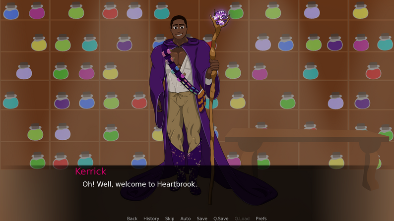 Image of Kerrick greeting the player